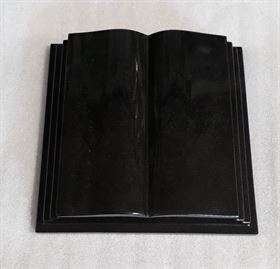 Žulová kniha se stránkami 25x25 cm, černá žula